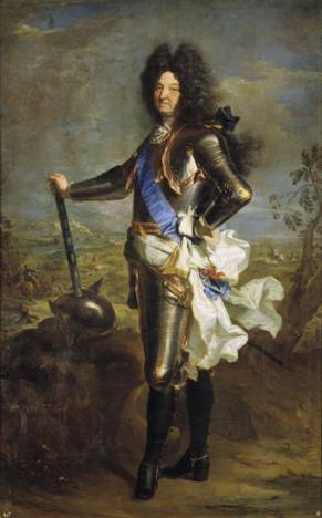 Louis XIV Bourbon King of France 1701  by Hyancinthe Rigaud   1659-1743    Museo Nacional del Prado  Madrid